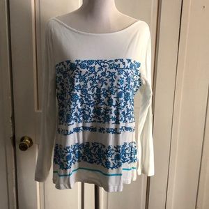 Women’s XL Old Navy Long Sleeve Flowered Tee